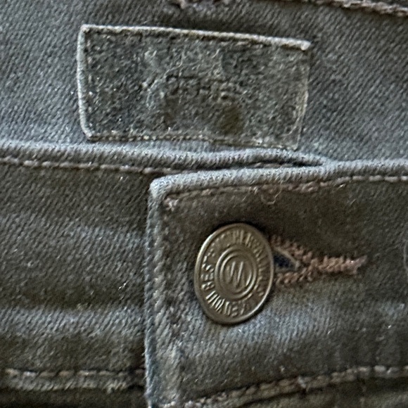 Mother sz 25 Hustler Ankle fray Black Flared Jeans raw edge great cond black - Picture 4 of 6